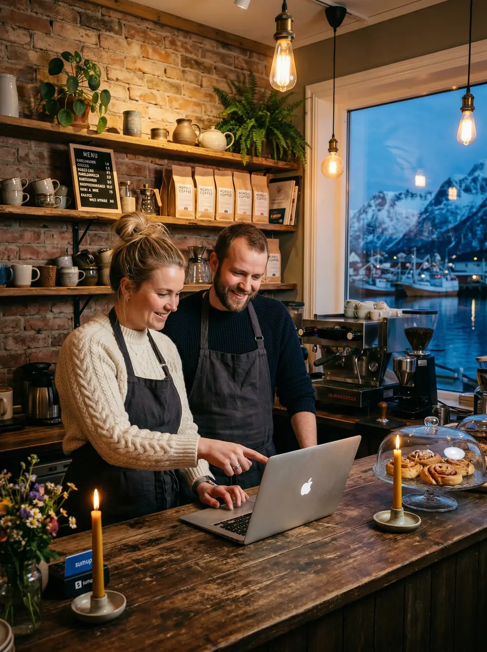 Par driver cafe i Tromsoe
